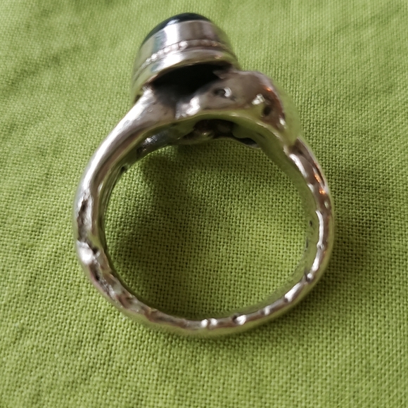 Womens Sterling Silver Labradorite Blue Gemstone Ring - Picture 4 of 9